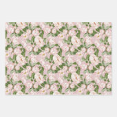 Pastel roze Magnolia Roos Inpakpapier Vel (Voorkant 2)