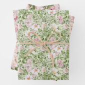 Pastel roze Magnolia Roos Inpakpapier Vel (In situ)