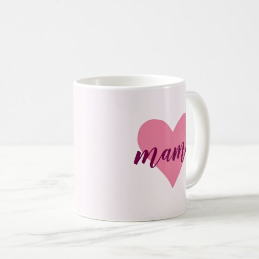 Pastel Roze Mama Mok – Sweet Moederdag Gift (Voorkant rechts)