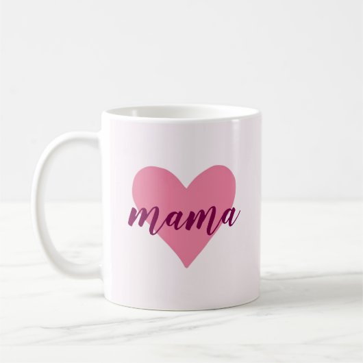 Pastel Roze Mama Mok – Sweet Moederdag Gift (Links)