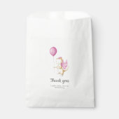  Pastel Roze Meisje Dragon Baby shower Party Bedankzakje (Voorkant)