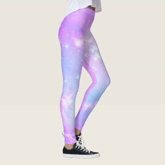Pastel roze melkwegstelsel leggings (Rechts)