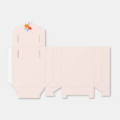 Pastel Roze met Bold Summer Poppies Bedankdoosjes (Uitgevouwen)