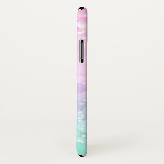 Pastel Roze & Mint Bokeh Glitter Case-Mate iPhone Case (Achterkant / rechts)