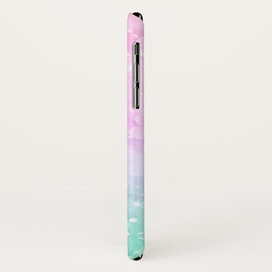 Pastel Roze & Mint Bokeh Glitter Case-Mate iPhone Case (Achterkant/links)