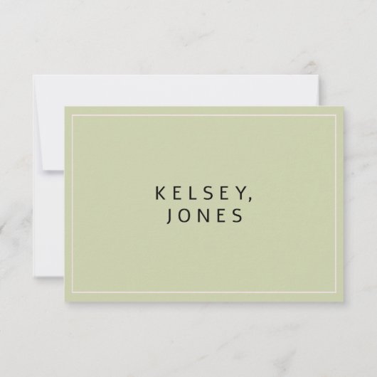 Pastel roze mint goud eucalyptus blad Bruidsmeisje Kaart (Achterkant)