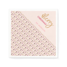 Pastel Roze Moderne Kerstpatroon