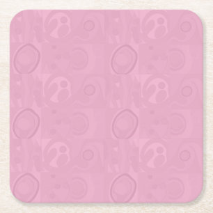 Pastel Roze Moederdag Collectie Kartonnen Onderzetters