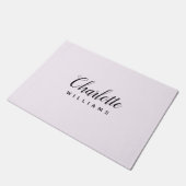 Pastel Roze Monogram Deurmat – Custom Design (Schuin)