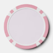 Pastel Roze Monogram Poker Chips – Custom Design (Achterkant)