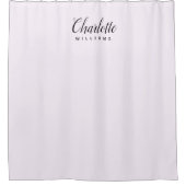 Pastel Roze Monogram Showgordijn Douchegordijn (Voorkant)