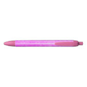 Pastel Roze Mozaïek, Blauwe Inkt Pen (Achterkant)
