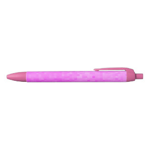 Pastel Roze Mozaïek, Blauwe Inkt Pen