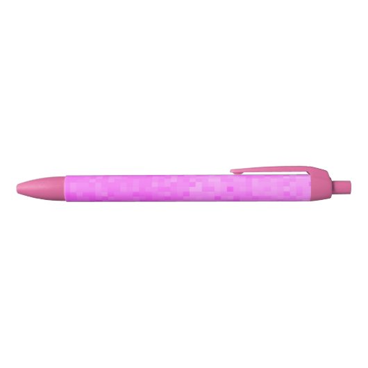 Pastel Roze Mozaïek, Blauwe Inkt Pen (Bovenkant)