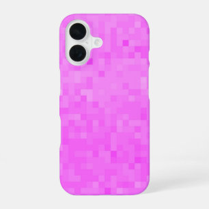 Pastel Roze Mozaïek, iPhone 16 Hoesje