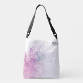 *~* Pastel roze mystische kosmische boho doezelaar Crossbody Tas (Achterkant)