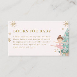 Pastel Roze Notenkraker Boeken voor Baby Kaart