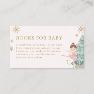 Pastel Roze Notenkraker Boeken voor Baby Kaart