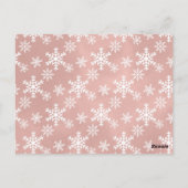 Pastel roze Notenkraker eerste verjaardagsfeestje Briefkaart (Achterkant)