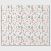 Pastel Roze Notenkraker Kerstballet Decoupage Cadeaupapier (Vlak)