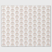 Pastel Roze off-White lint en Twitter Bunny Cadeaupapier (Vlak)