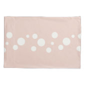 Pastel Roze off-White Ribbon Cute Twin Bunny Girl Kussensloop (Achterkant)