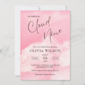 Pastel roze op cloud 9 Vrijgezellenfeest Kaart (Voorkant)