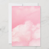 Pastel roze op cloud 9 Vrijgezellenfeest Kaart (Achterkant)