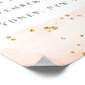 Pastel Roze Oranje Alle leeftijden Welkom Poster (Hoek)