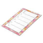 Pastel Roze Oranje Week in één oogopslag Notitieblok (Schuin)
