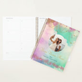 Pastel Roze Orbs en Gouden Sterren Kalender Planne Planner (Display)
