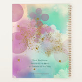 Pastel Roze Orbs en Gouden Sterren Kalender Planne Planner (Achterkant)