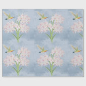 Pastel Roze Orchideeën Bloemig  Cadeaupapier (Vlak)