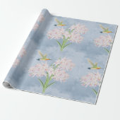 Pastel Roze Orchideeën Bloemig  Cadeaupapier (Uitgerold)