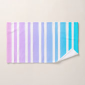 Pastel Roze Paars Blauwe Verfkwast Bad Handdoek (Handdoek)
