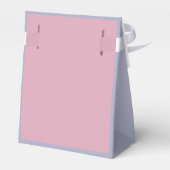 Pastel Roze, Paarse en Blauwe Retro Vrolijk Kerstf Bedankdoosjes (Achterkant)