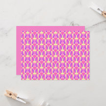 Pastel Roze Paarse Geometrische Pixel Blokpatroon