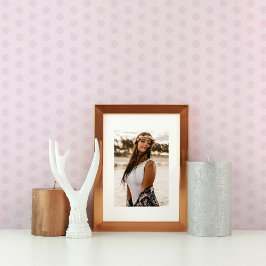 Pastel roze Paarse polkadot Behang