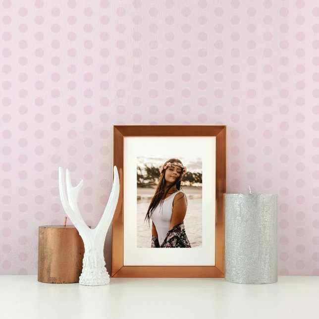 Pastel roze Paarse polkadot Behang (Creator heeft geüpload)