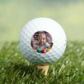 Pastel Roze Paarse Princess Crown Foto Grens Golfballen (Insitu Shirt)