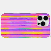 Pastel Roze Paarse Streeppatroon Case-Mate iPhone Case (Achterkant (horizontaal))