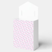 Pastel Roze Paarse Vlinder Script Baby shower Bedankdoosjes (Geopend)