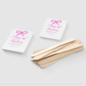 Pastel roze paarse vrolijke 1e Kerstboog naam da Handwaaier (Niet-gemonteerd)