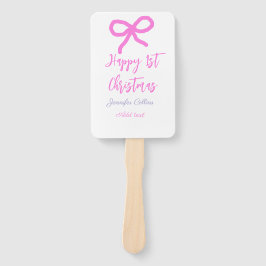 Pastel roze paarse vrolijke 1e Kerstboog naam da Handwaaier