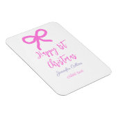 Pastel roze paarse vrolijke 1e Kerstboog naam da Magneet (Rechterzijde)