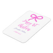 Pastel roze paarse vrolijke 1e Kerstboog naam da Magneet (Linkerzijde)