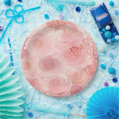 Pastel Roze Papieren Borden Bordje (Feest)