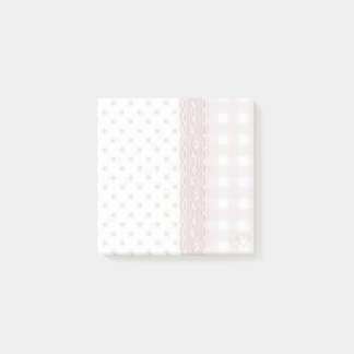 Pastel Roze Patchwork Onderzetter Post-it® Notes