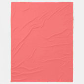 Pastel Roze Perzik Effen Kleur Fleece Deken (Voorkant)