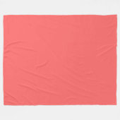 Pastel Roze Perzik Effen Kleur Fleece Deken (Voorkant (Horizontaal))